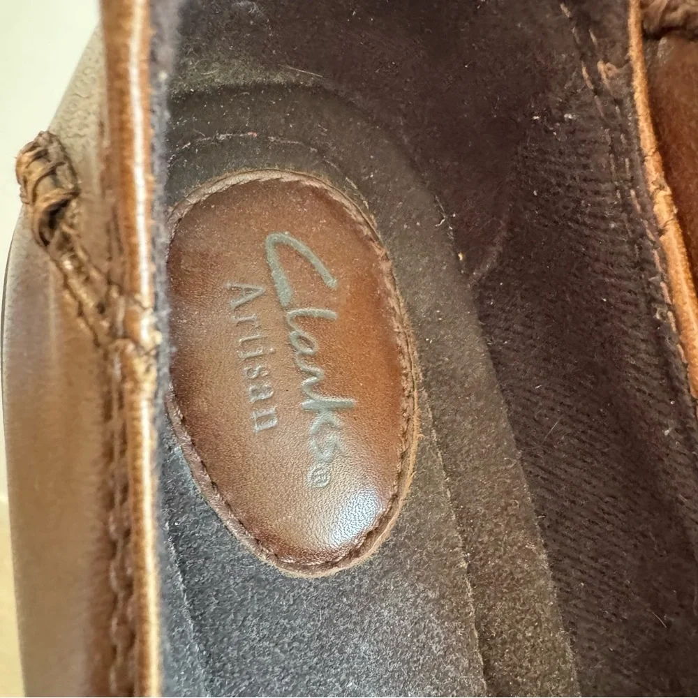 Clarks‎ Artisan Mill Town Leather Loafers in Brown Size 7.5N